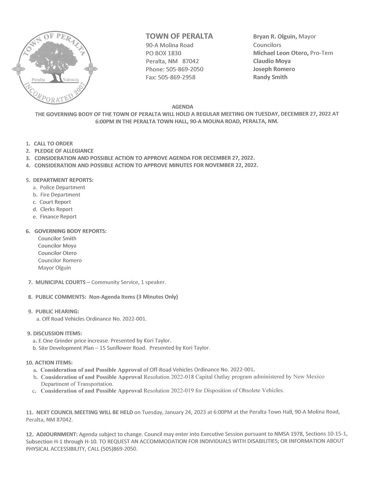 agenda122722